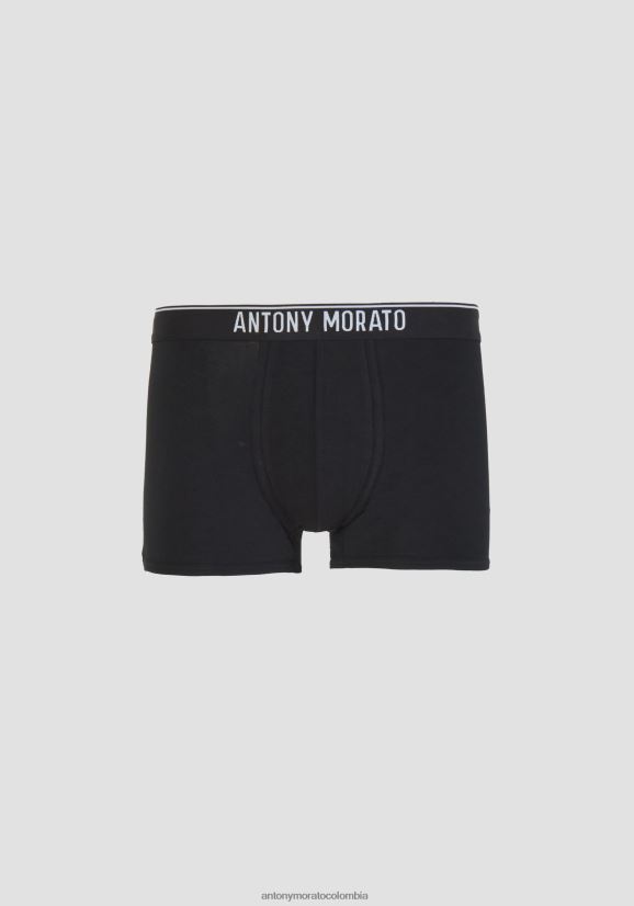 ropa hombres negro 24JL2B282 boxers con elástico de marca Antony Morato